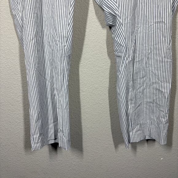 Amanda & Chelsea Plus 18W Contemporary Fit Ankle Pants Low Rise Gray Stripe - Picture 5 of 11